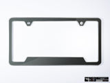 Klii Motorwerkes Silver Premium License Plate Frame - Carbon Steel Gray Metallic K32-0VPF-2SIL