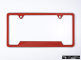 Klii Motorwerkes Silver Premium License Plate Frame - Tornado Red K35-0VPF-2SIL