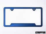 Klii Motorwerkes Black Premium License Plate Frame - Rising Blue Metallic K37-0VPF-2BLK