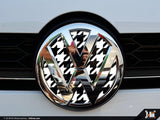 Klii Motorwerkes Select / Inlay / Bevel VW Front Badge Insert - Houndstooth K4-XVFR