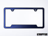Klii Motorwerkes Black Premium License Plate Frame - Night Blue Metallic K40-0VPF-2BLK