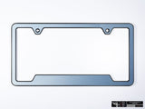 Klii Motorwerkes Black Premium License Plate Frame - Shark Blue Metallic K45-0VPF-2BLK