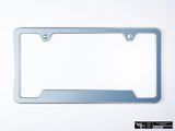 Klii Motorwerkes Silver Premium License Plate Frame - Shark Blue Metallic K45-0VPF-2SIL
