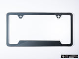 Klii Motorwerkes Silver Premium License Plate Frame - Dark Iron Blue Metallic K48-0VPF-2SIL