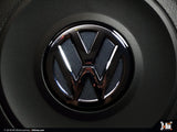 Klii Motorwerkes GTI Mk7.5 | 2018-Current VW Steering Wheel Badge Insert - Dark Iron Blue Metallic K48-16VSW