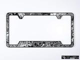 Klii Motorwerkes Black Premium License Plate Frame - Stickerbomb Noir K49-0GPF-2BLK