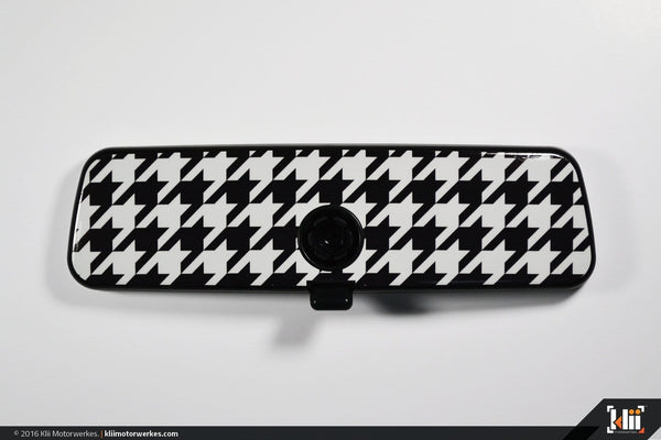 Klii Motorwerkes Golf MkVII (Mk7) - 2015-Current VW Rear View Mirror Overlay - Houndstooth K4RM8