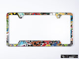 Klii Motorwerkes Silver Premium License Plate Frame - Stickerbomb K5-0GPF-2SIL