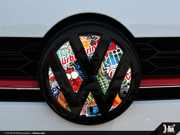 Klii Motorwerkes Atlas | 2018-Current / Inlay / Bevel VW Front Badge Insert - Stickerbomb K5-70VFR