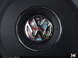 Klii Motorwerkes VW Steering Wheel Badge Insert - Stickerbomb