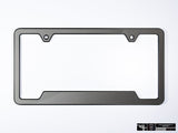 Klii Motorwerkes Black Premium License Plate Frame - Indium Gray Metallic K51-0VPF-2BLK