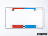 Klii Motorwerkes Silver Premium License Plate Frame - Racing Livery No.3 (Front) K59-0GPF-F-2SIL