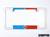 Klii Motorwerkes Silver Premium License Plate Frame - Racing Livery No.3 (Rear) K59-0GPF-R-2SIL