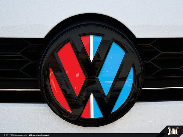 Klii Motorwerkes Select / Inlay / Bevel VW Front Badge Insert - Racing Livery No.3 K59-XVFR