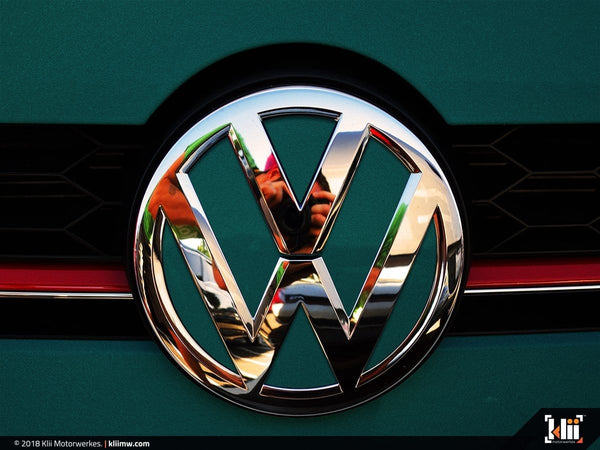 Klii Motorwerkes Select / Inlay / Bevel VW Front Badge Insert - Great Falls Green Metallic K77-XVFR