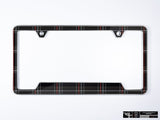 Klii Motorwerkes Silver Premium License Plate Frame - Mk5 GTI Plaid K8-0VPF-2SIL