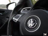 Klii Motorwerkes Select VW Steering Wheel Badge Insert - Mk5 GTI Plaid K8-XVSW