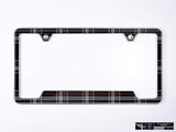 Klii Motorwerkes Silver Premium License Plate Frame - Mk6 GTI Plaid K9-0VPF-2SIL