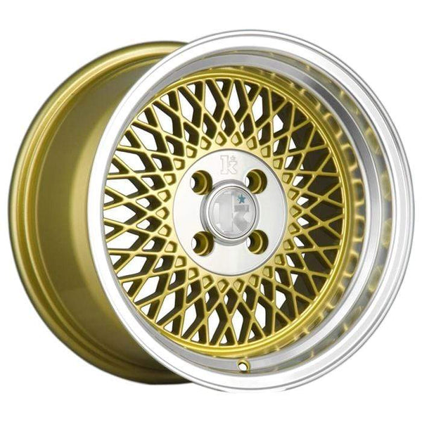 Klutch Wheels 15x8.5" 4x100 cb73.1 et17 Klutch Wheels SL1 - 15" (Gold) - (NLA) Klutch-SL1-15-G
