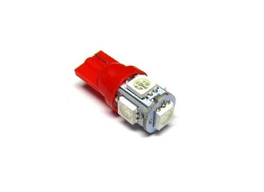emK High Intensity 194 Wedge Style LED - Red | LED-T10-5c-RED