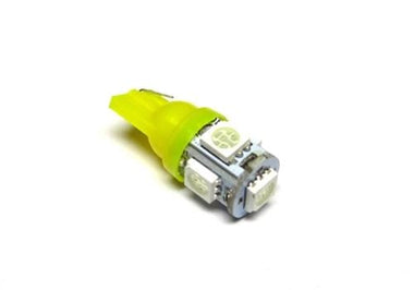 emK High Intensity 194 Wedge Style LED - Yellow | LED-T10-5c-YELLOW