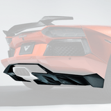 Vorsteiner Lamborghini Aventador Zaragoza Edizione Aero Rear Diffuser Carbon Fiber PP 2x2 Glossy | 0704LOV
