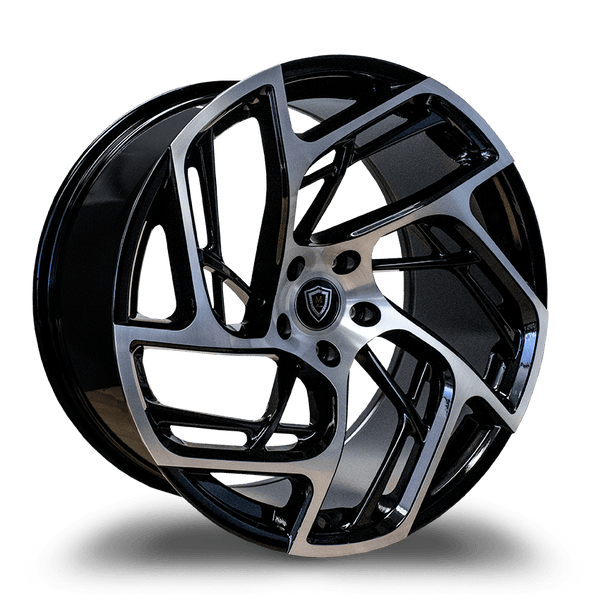 Marquee Wheels 20x9.0 et33 / 5x120 / cb74.1 Marquee Wheels M1002 20" 5x120 Black / Machined 1002209512033BP