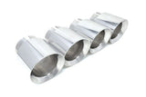 Burger Motorsports Silver Burger Motorsports Angle Cut Billet Exhaust Tips for F8x BMW M3/M4/M2C (set of 4) BMS-F80-EXH-TP-SIL