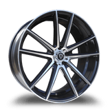 Marquee Wheels 22x9.0 et15 / 5x115 / cb73.1 Marquee Wheels M3197 22" 5x115 Black / Machined 3197229511515BP