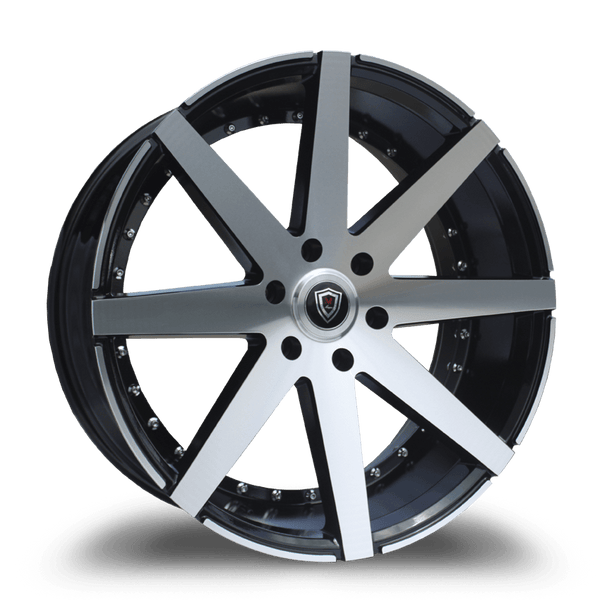 Marquee Wheels 22x9.5 et25 / 6x135 / cb78.1 Marquee Wheels M3226B 22" 6x135 Black / Machined 3226B2295613525BP