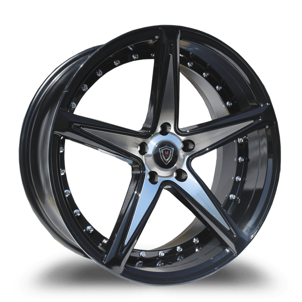 Marquee Wheels 20x10.5 et15 / 5x115 / cb73.1 Marquee Wheels M3248 20" 5x115 Black / Machined 324820105511515BPN
