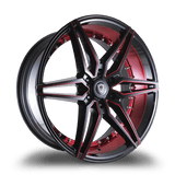 Marquee Wheels 24x10.0 et25 / 6x135 / cb87.1 Marquee Wheels M3259B 24" 6x135 Black / Red Milling 3259B24106135BRMD