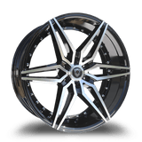 Marquee Wheels 22x9.5 et25 / 6x139.7 / cb78.1 Marquee Wheels M3259B 22" 6x139.7 Black / Machined 3259B2295613925BP