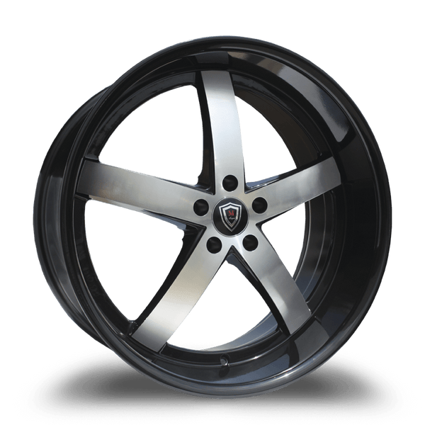 Marquee Wheels 20x9.0 et32 / 5x114.3 / cb73.1 Marquee Wheels M5330B 20" 5x114.3 Black / Machined 5330B209511432BP