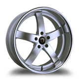 Marquee Wheels 20x10.5 et40 / 5x120 / cb74.1 Marquee Wheels M5330B 20" 5x120 Silver /Machined/Stainless Lip 5330B20105512040SMSS