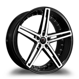 Marquee Wheels 22x9.0 et33 / 5x120 / cb74.1 Marquee Wheels M5334 22" 5x120 Black / Machined 5334229512033BP