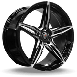 Marquee Wheels 18x8.5 et35 / 5x110 / cb66.56 Marquee Wheels M8888 18" 5x110 Black / Milled 88881885511035BMD