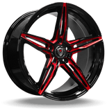 Marquee Wheels 18x9.0 et38 / 5x112 / cb66.56 Marquee Wheels M8888 18" 5x112 Black / Red Milling 8888189511238RMD