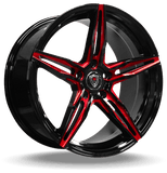 Marquee Wheels 18x8.5 et35 / 5x110 / cb66.56 Marquee Wheels M8888 18" 5x110 Black / Red Milling 88881885511035RMD