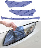 Lamin-X Blue Mercedes EQS SUV (2022+  ) Headlight Covers MB088B