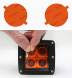 Lamin-X Amber Lamin-X  Fog Light Covers - Mercedes Benz / CLK-Class (07-10) MB123A