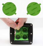 Lamin-X Green Lamin-X  Fog Light Covers - Mercedes Benz / CLK-Class (07-10) MB123GR