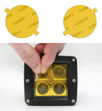 Lamin-X Yellow Lamin-X  Fog Light Covers - Mercedes Benz / CLK-Class (07-10) MB123Y