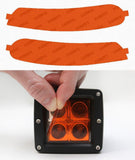 Lamin-X Amber Lamin-X  Fog Light Covers - Mercedes Benz / E350 Sport (03-06) MB137A