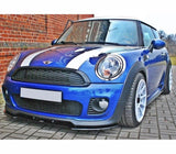 Maxton Design Gloss Black Maxton Design Front Splitter MINI Cooper R56 JCW MC-2-JCW-FD1G