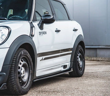 Maxton Design Gloss Black Maxton Design Side Skirts Diffusers MINI Countryman Mk1 JCW MC-CO-S-1-SD1G