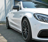 Maxton Design Gloss Black Maxton Design Side Skirts Diffusers Mercedes C-Class C205 C63 AMG Coupe ME-C-205-AMG-C-SD1G