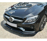 Maxton Design Gloss Black Maxton Design Front Splitter V.1 Mercedes C-Class S205 C63 AMG Estate/Limusine ME-C-205-AMG-ES-FD1G