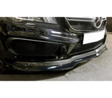 Maxton Design Gloss Black Maxton Design Front Splitter V.1 Mercedes CLA 45 AMG C117 (Preface) ME-CLA-117-AMG-FD1G