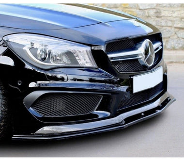 Maxton Design Gloss Black Maxton Design Front Splitter V.2 Mercedes CLA 45 AMG C117 (Preface) ME-CLA-117-AMG-FD2G